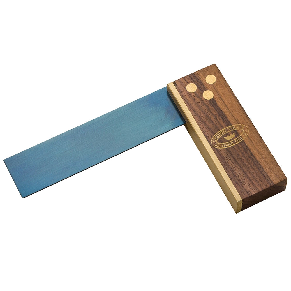 Crown Tools 4'' Try Square with Walnut Stock