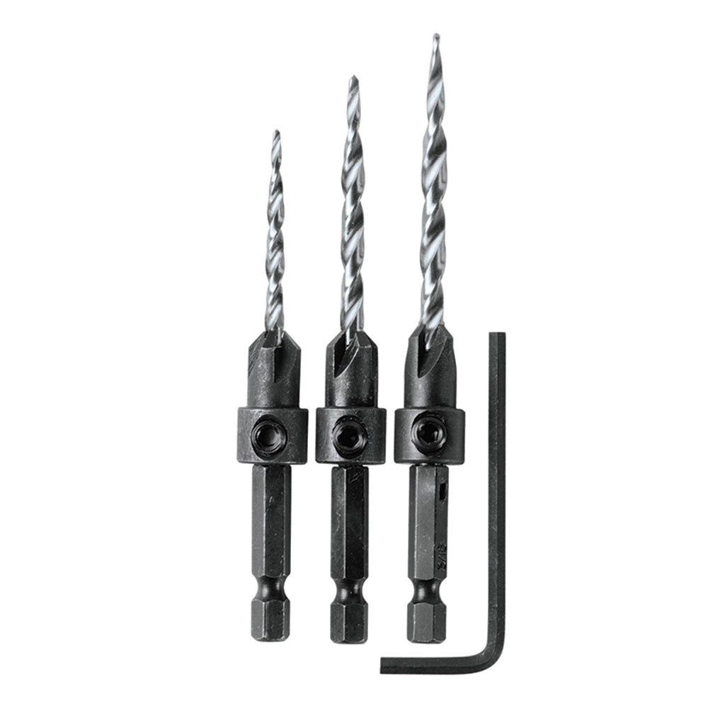 Makita A-99661 3-Piece Countersink Set with Hex Wrench