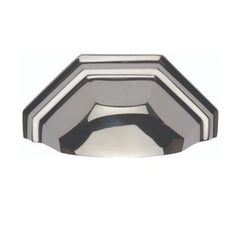 4''  Hex Cabinet Bin Pull, Polished Nickel