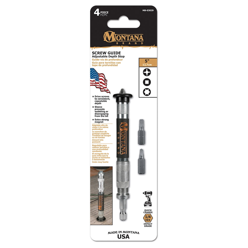 Montana Adjustable Depth Stop Screw Guide Set