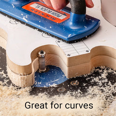 Rockler Template-Routing Compression Router Bit, Top and Bottom Bearings, 1/2''D x 1''H x 1/4'' Shank