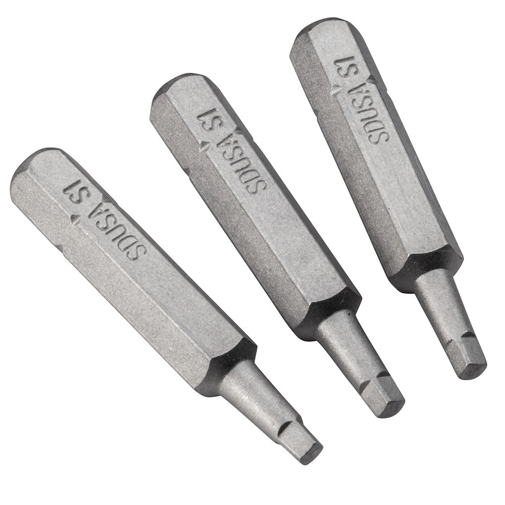 #1 Square Rockler Centerline 1-1/2'' Driver Bits, 3-Pack