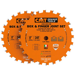 CMT Box and Finger Joint Blade Set, 8'' x 24T