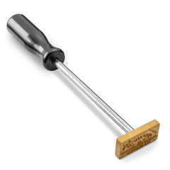 Three-Line Handsaw Branding Iron, Torch-Heated Handle