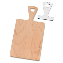 Rockler Cutting Board Handle Shape Template, Carry Handle