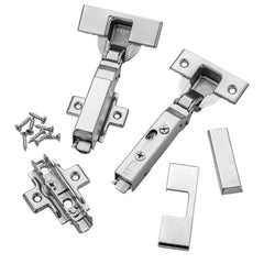 Full Kit Grass Tiomos Soft-Close Hinges (Pair) for Frameless, 110°, 5/16'' Overlay
