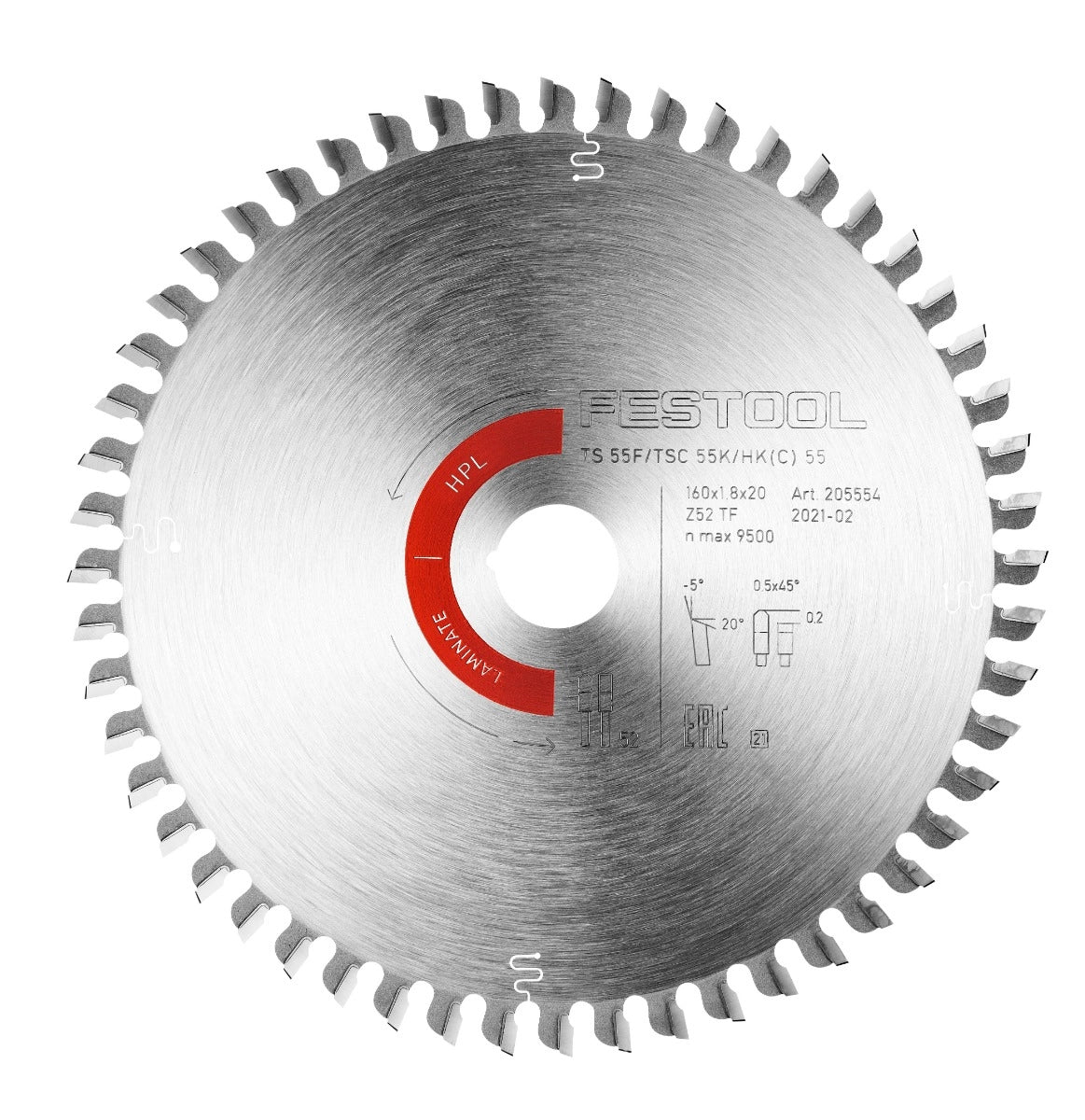 Festool Laminate/HPL Blade for TSC 55 K, HK 55, HKC 55 (205562)