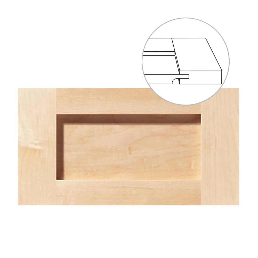 Durango 5-Piece Solid Wood Flat Panel Drawer Front, Custom Sizes and Materials
