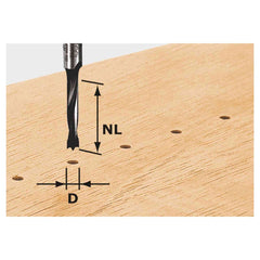 Festool Dowel Drill Bit, 6mm (1/4'') Dia. (491067)