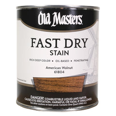 Old Masters Fast-Dry Stain, Quart, American Walnut