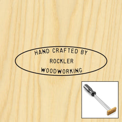 Three-Line Oval Branding Iron, Torch-Heated Handle