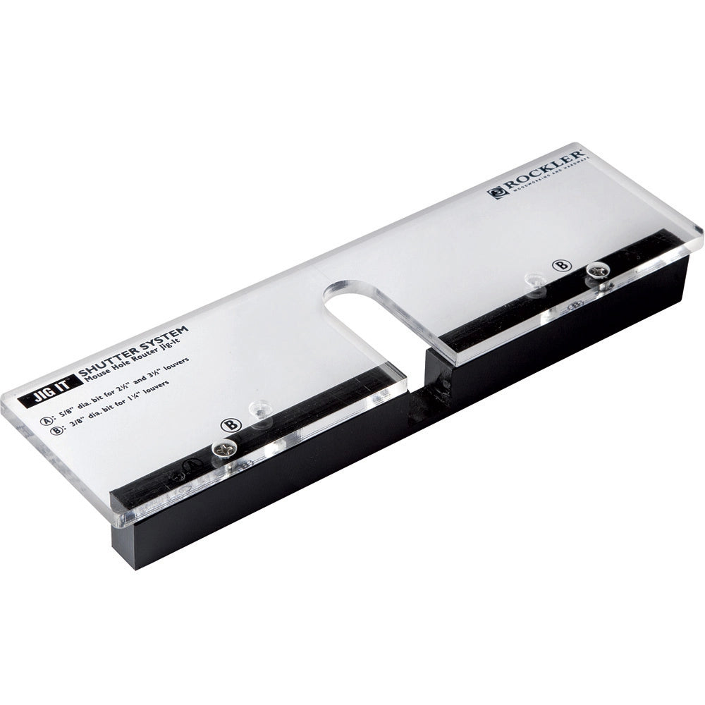 Mouse Hole Jig-It® for Movable Louvered Shutters