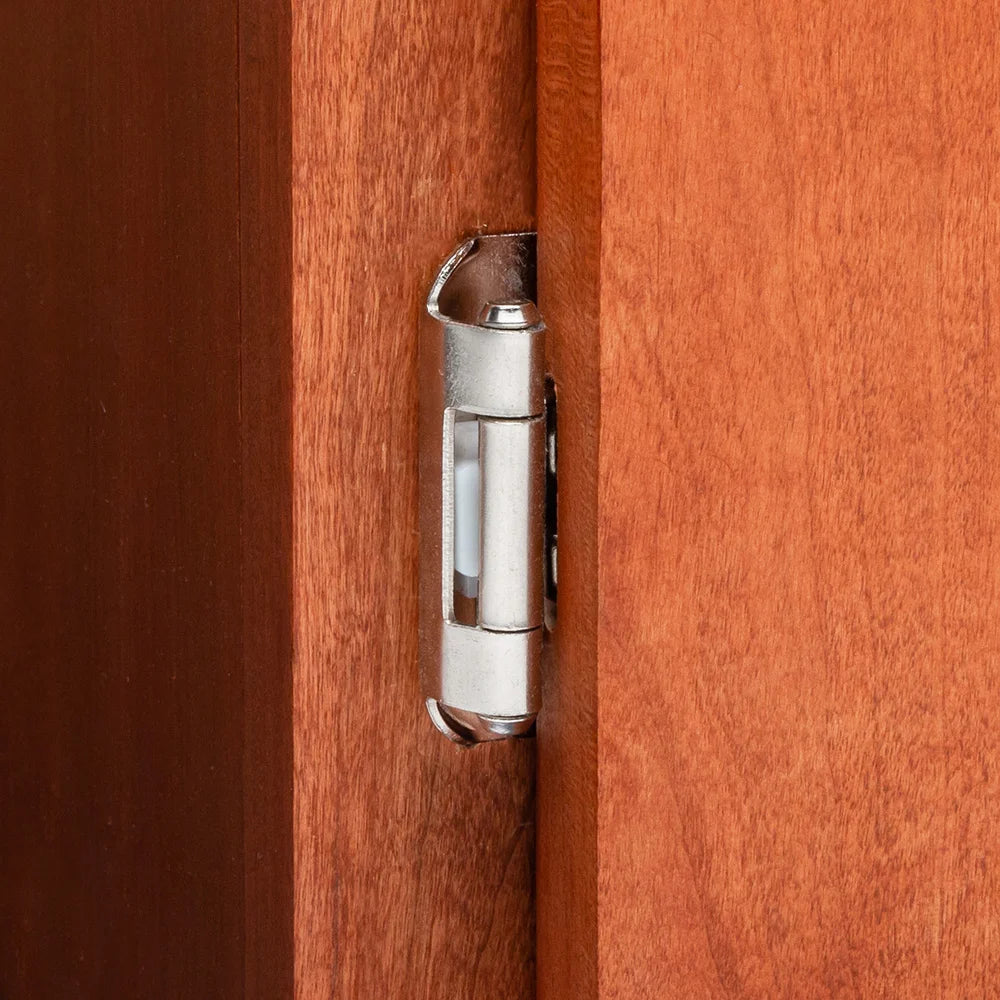 1/2" Overlay Single Demountable Cabinet Hinges, Satin Nickel