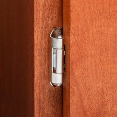 1/2" Overlay Single Demountable Cabinet Hinges, Satin Nickel