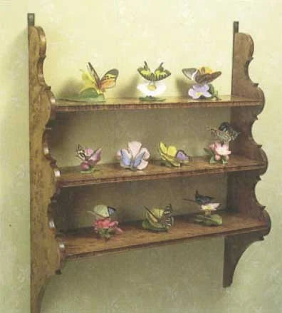 Early American Style Curio Shelf Downloadable Plan