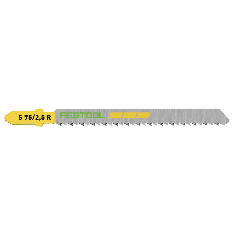 Festool Jigsaw Blades, Wood Fine Cut, S 75/2,5/5, 5-Pack (204256)
