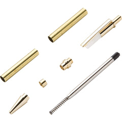 Ball Point Push Click Pen Hardware Kit - Gold Finish