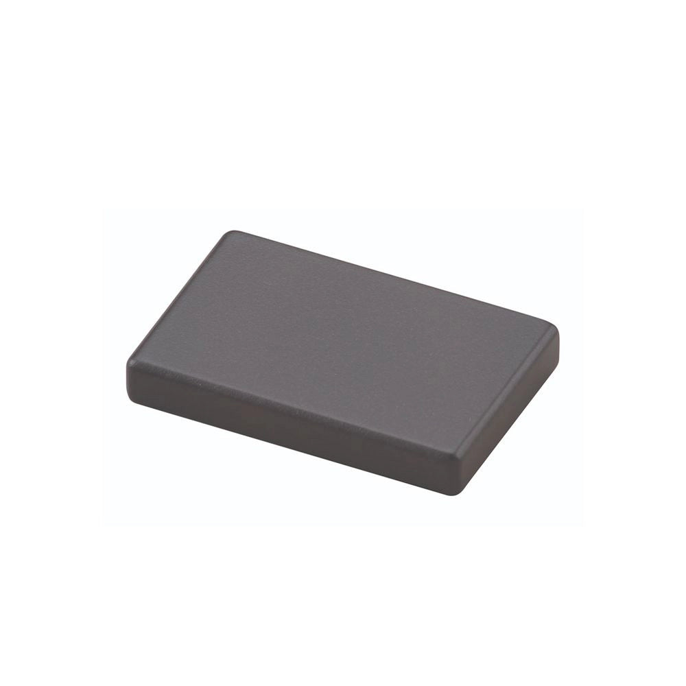2'' Modern Flat Cabinet Knob, Satin Black