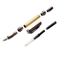 Magnetic Vertex Fountain Pen Hardware Kit, Gun Metal