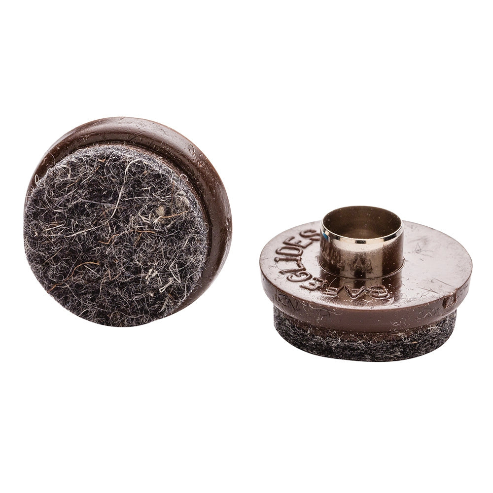 Tap-In Glides, Brown, 7/8" diameter