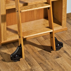 8' Rolling Library Ladder Hardware Kit, Satin Black