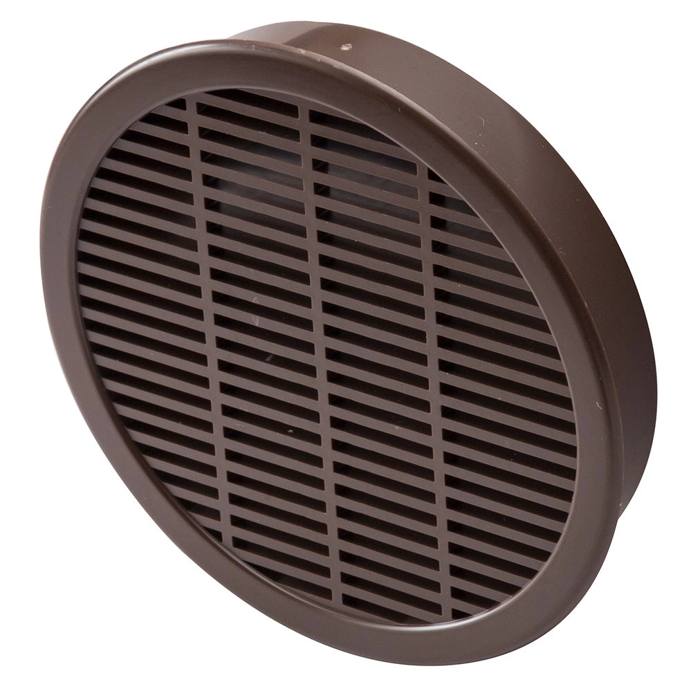 Brown Round Vent Grill, Fits 4'' Hole