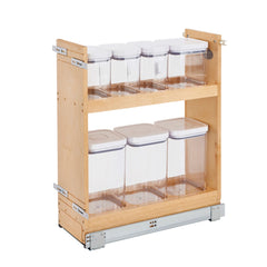 Rev-A-Shelf- Base Cabinet Pullout OXO Storage Organizer with Blumotion Soft Close - 8 in.