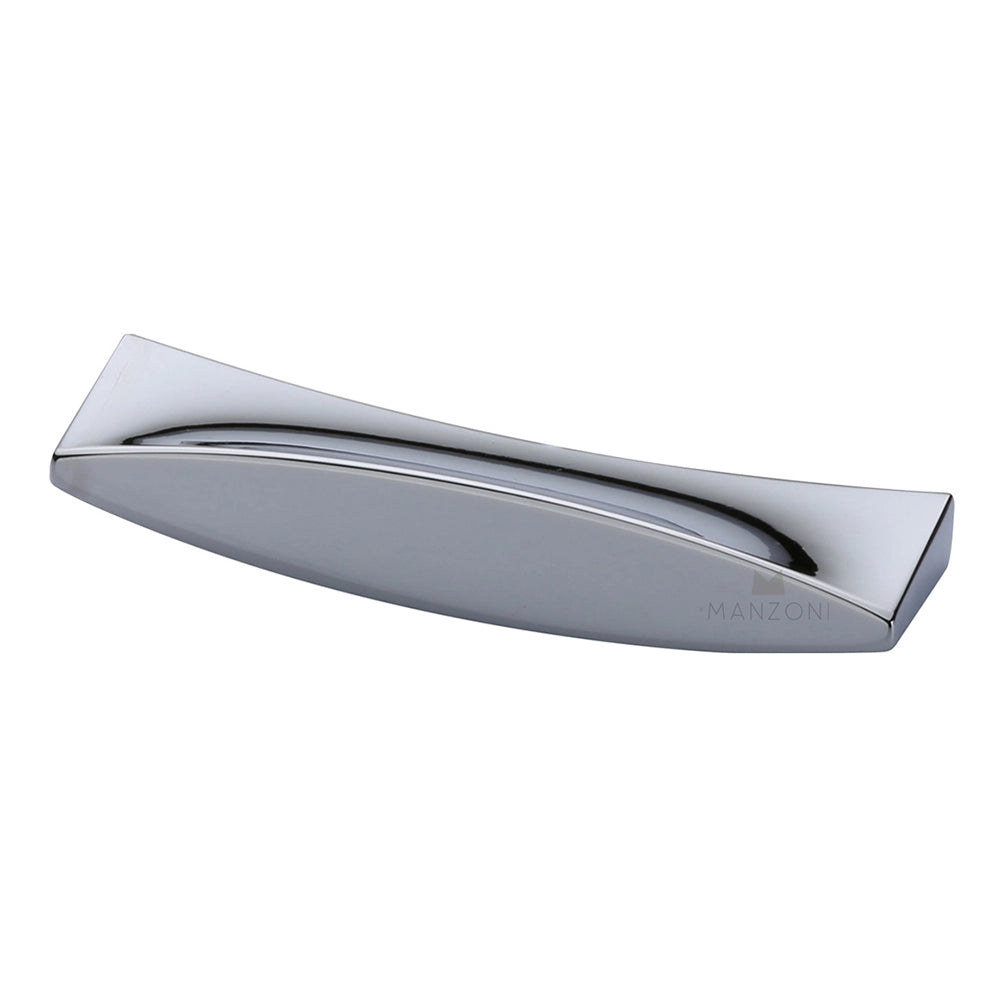 4-3/8''  Leaf Cabinet Pull, Polished Chrome