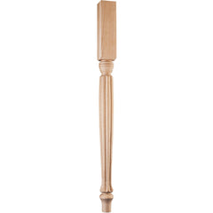 29" Maple Country French Table Leg
