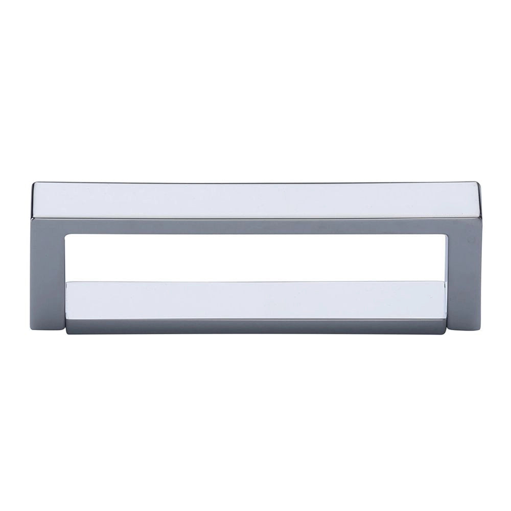 4-1/8''  Box Cabinet Pull, Polished Chrome