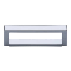 4-1/8''  Box Cabinet Pull, Polished Chrome
