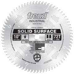 Freud® 10" x 72T Industrial Solid Surface Saw Blade - LU95M010