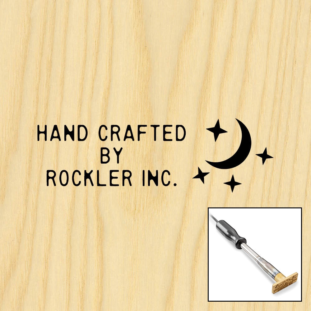Three-Line Starry Night on Right Branding Iron, Electric Handle