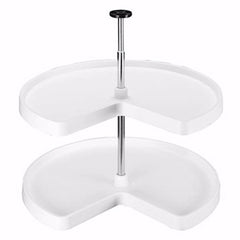24" Kidney Shaped Shelf Set, White (3472-24-11-52)
