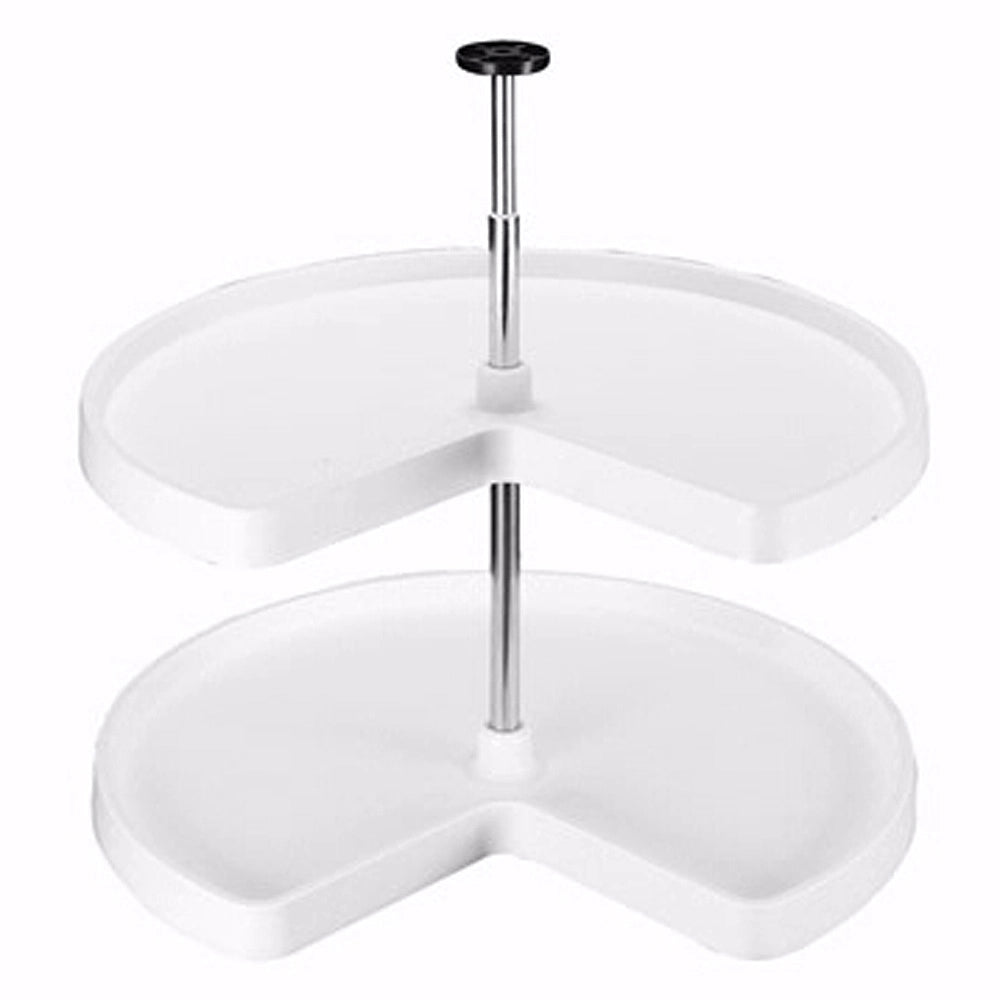 24" Kidney Shaped Shelf Set, White (3472-24-11-52)