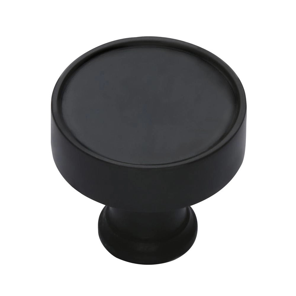 1-1/4''  Lisbon Cabinet Knob, Flat Black