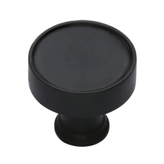 1-1/4''  Lisbon Cabinet Knob, Flat Black
