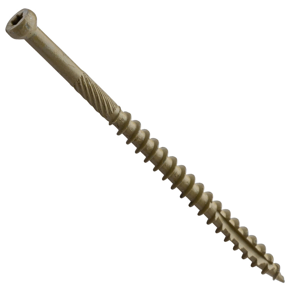 Centerline #7 x 3'' Trim Head Star Drive Finish/Trim Screws, Exterior Bronze Ceramic, 100-Pack