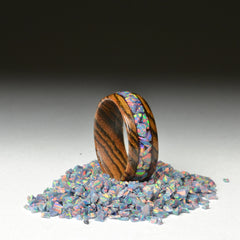 Bocote Hardwood Ring Core Blank, Size 9