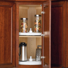 24" Kidney Shaped Lazy Susan Single Shelf Only, Almond (3471-24-15-52)