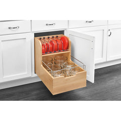 Base Cabinet Pullout Food Storage Container Organizer -  Soft-Close 18 in.