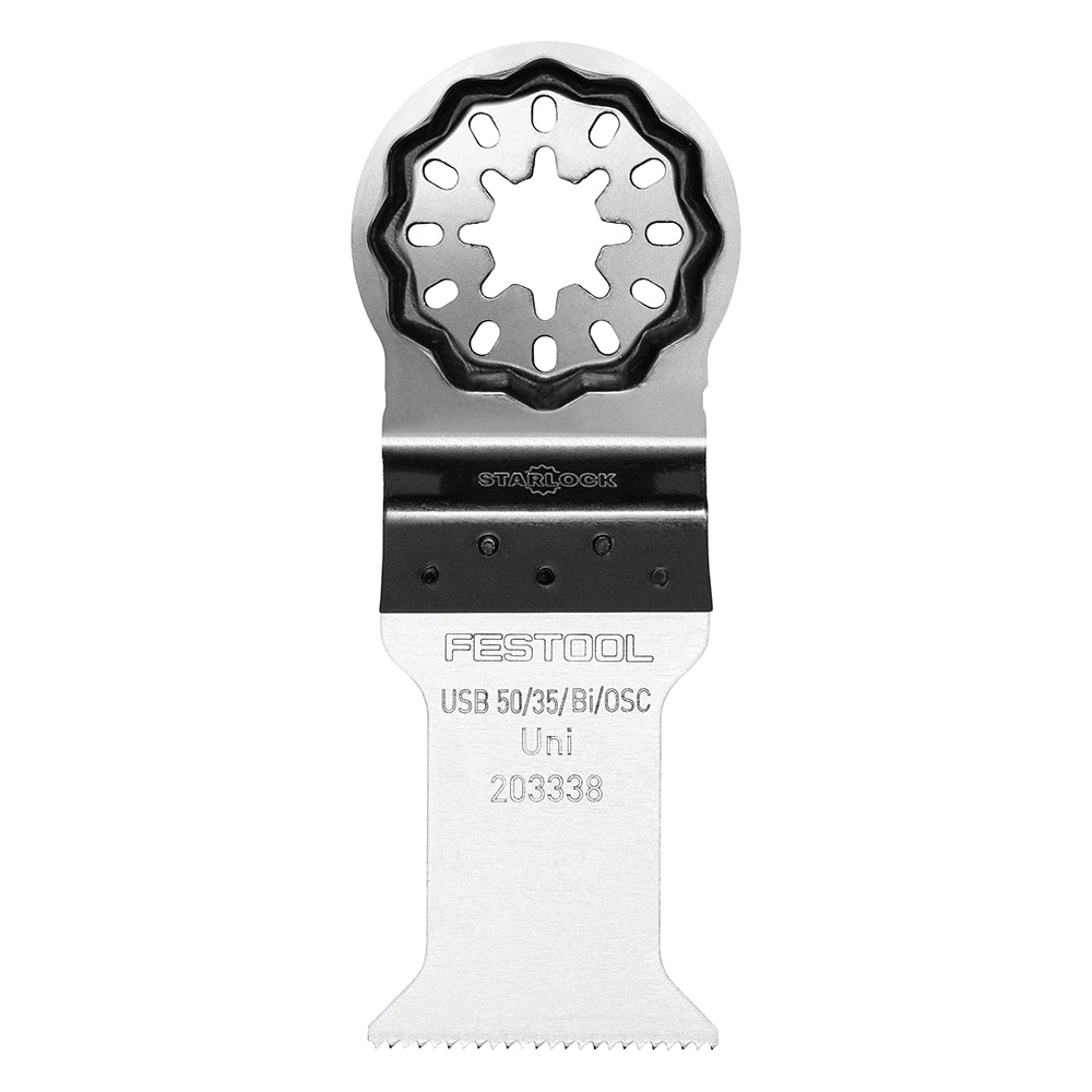 Festool Universal Saw Blade for Oscillating Multi-Tool, USB 50/35/Bi/OSC/5, 1-3/8''W x 2''L, 5-Pack (203338)