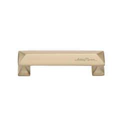 4-3/8''  Pyramid Cabinet Pull, Satin Brass