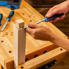 Rockler 5-Piece Through-Tang Chisel Set Plus Honing Guide and Stone