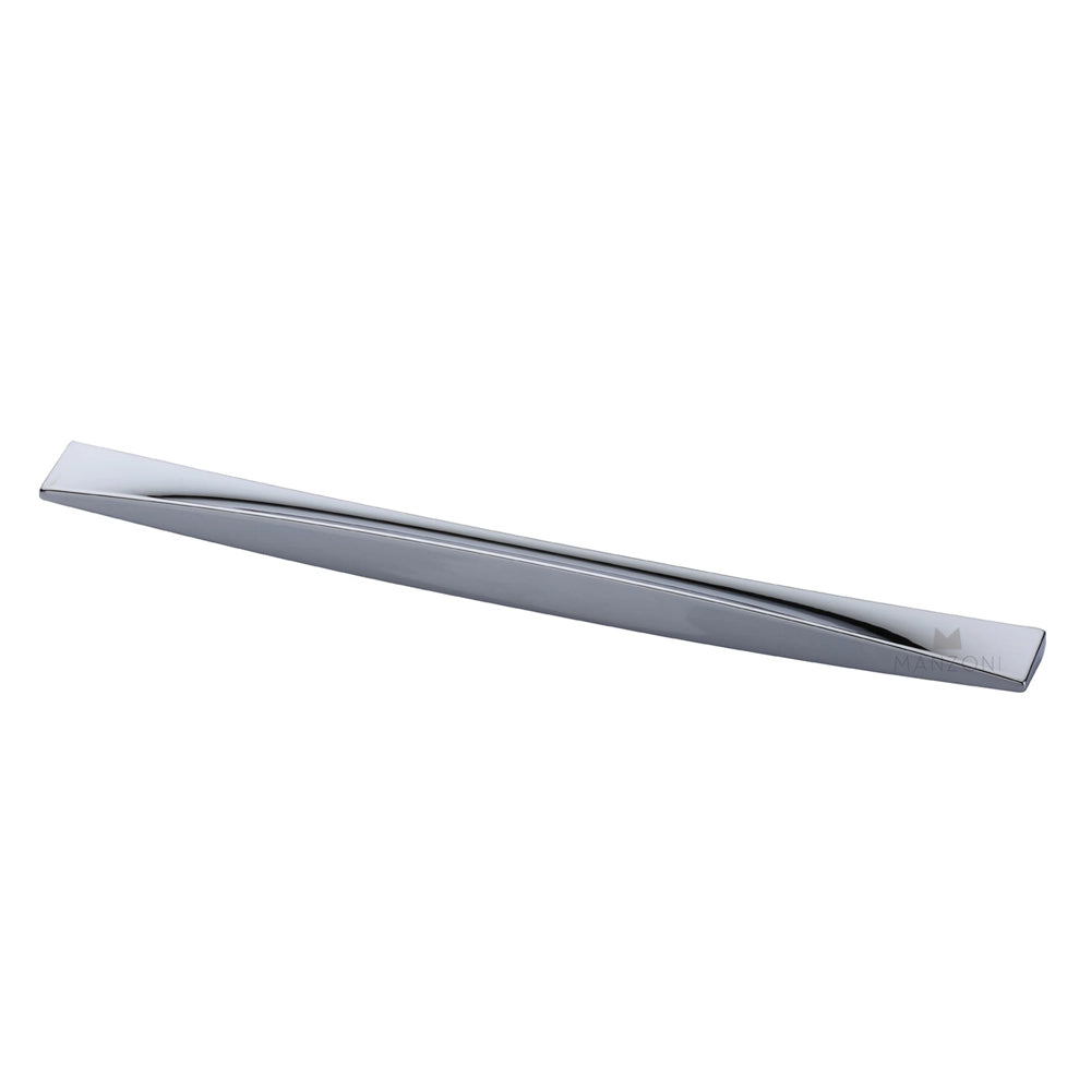 13-1/8''  Leaf Cabinet Pull, Polished Chrome