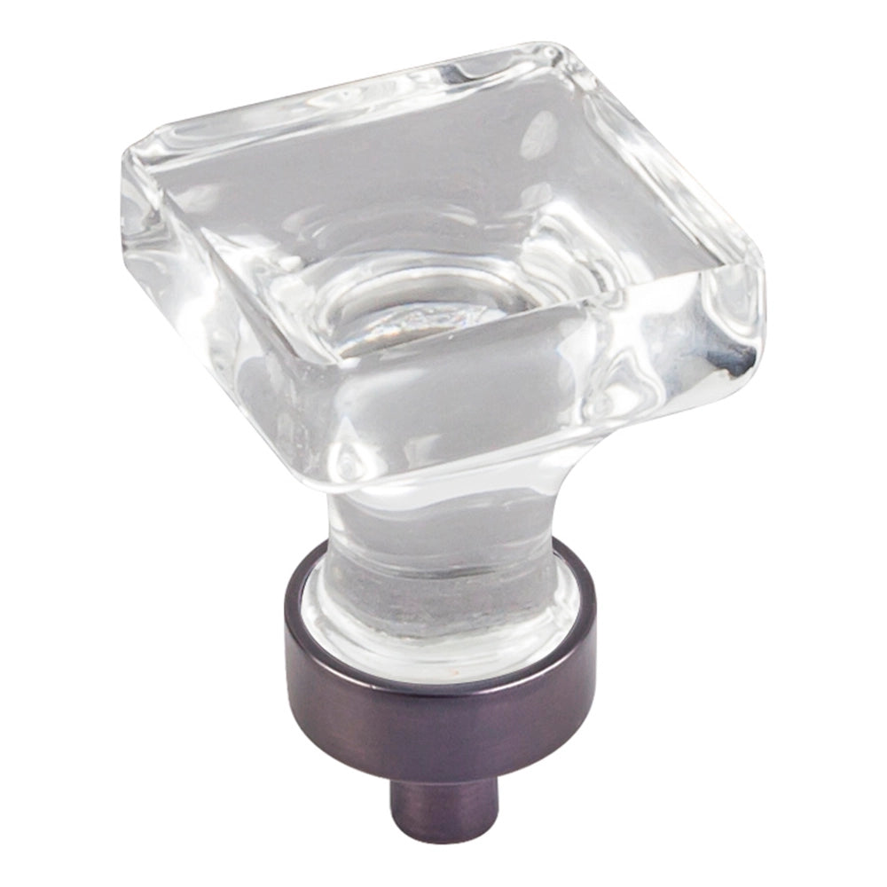 Oil Rubbed Bronze Harlow Glass Knob, 1"