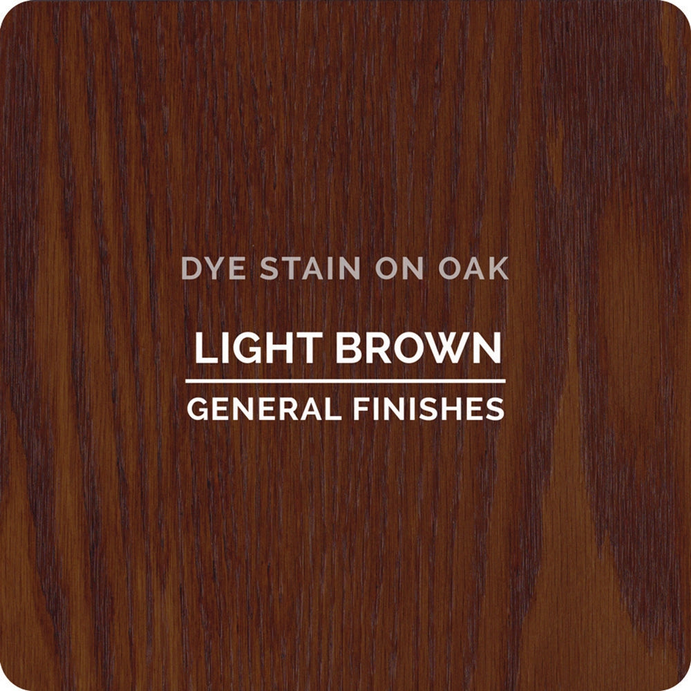 General Finishes Water Based Dye Stain, Light Brown, Pint
