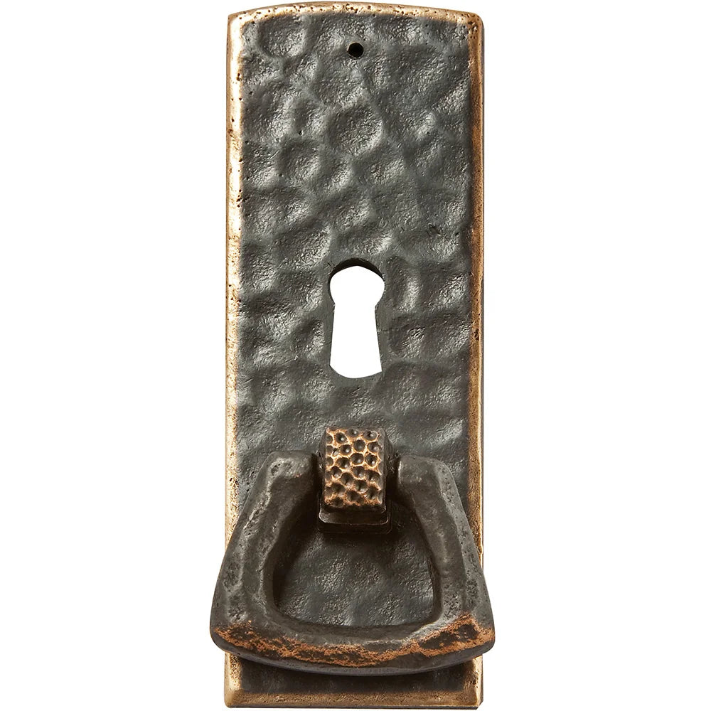 Dark Copper Stickley Arts & Crafts Pull with Keyhole Pull