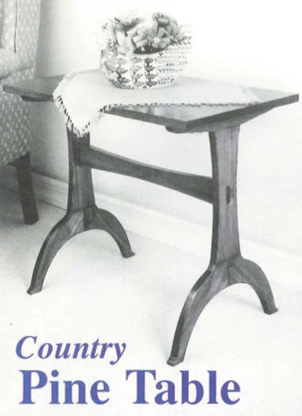 Country Pine Table Downloadable Plan