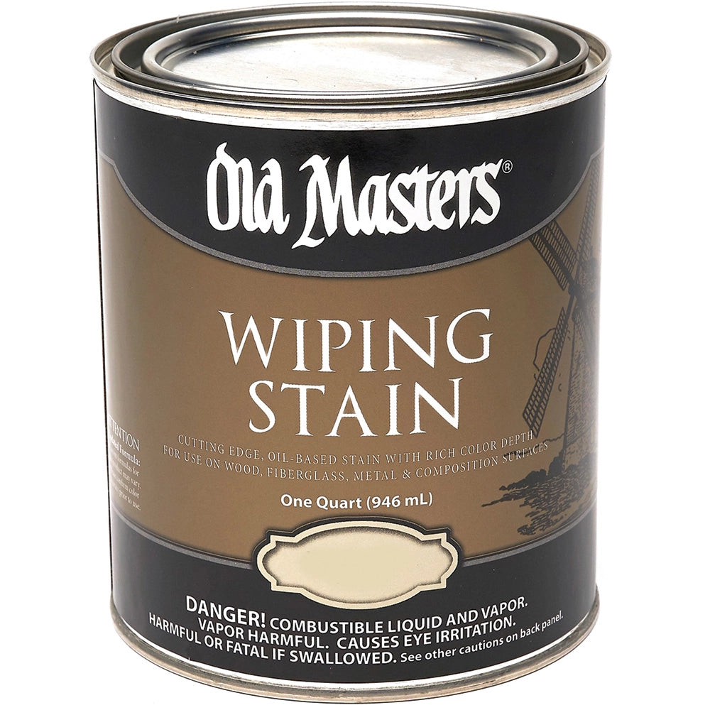 Old Masters Wiping Stain, Quart, Dark Mahogany